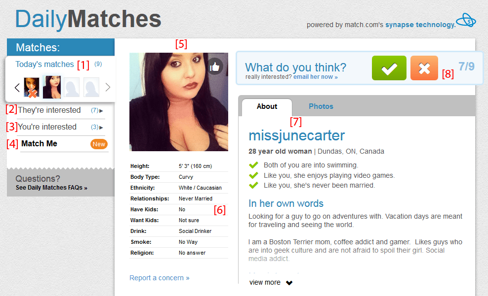 match com dating sfaturi