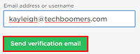 Click Send Verification Email