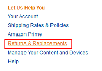 Amazon returns and replacements