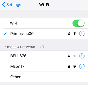 Connect to Wi-Fi on an iPhone