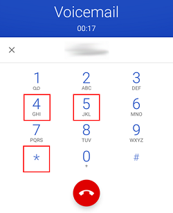 Android voicemail screen - more options