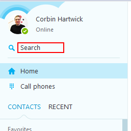 How to search for contacts on Skype
