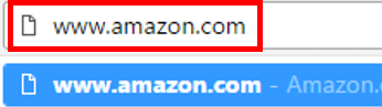 Visit Amazon in web browser